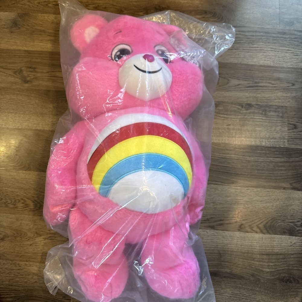 Care Bears Cheer Bear Here To Cheer 24" Jumbo Plush Toy New In Bag - Picture 5 of 8